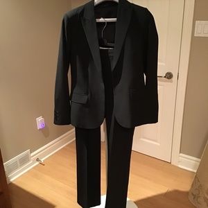 Theory black wool pant suit - Size 10